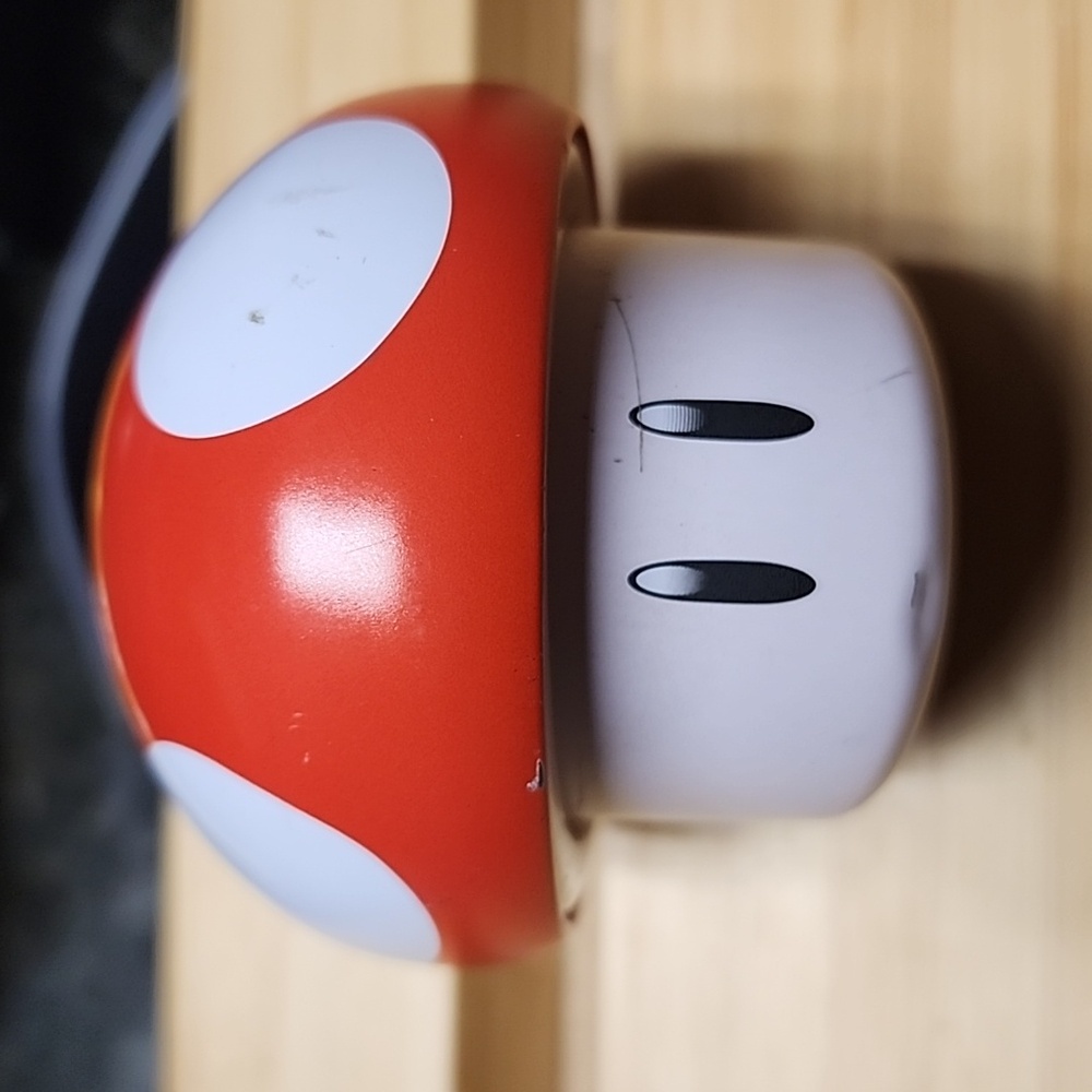 Nintendo Toad head shaped tin